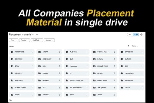 All company placement material