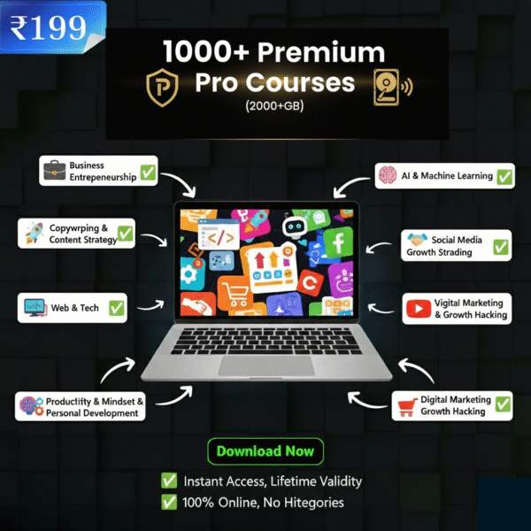 1000+ Premium Courses (2000 GB) Bundle.