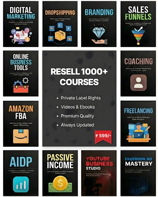 1000+ Resell courses
