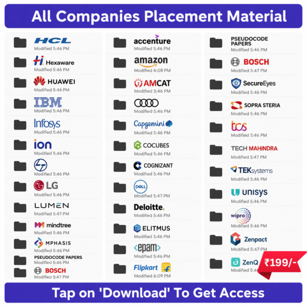 All company placement material.